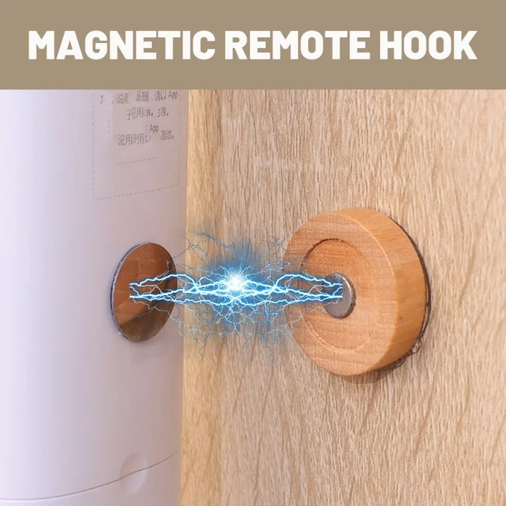 Wood Magnetic Hooks Wall Mounted Remote Control Magnet Holders Keys Anti-Lost Racks Router Organizer for Home Office Storage