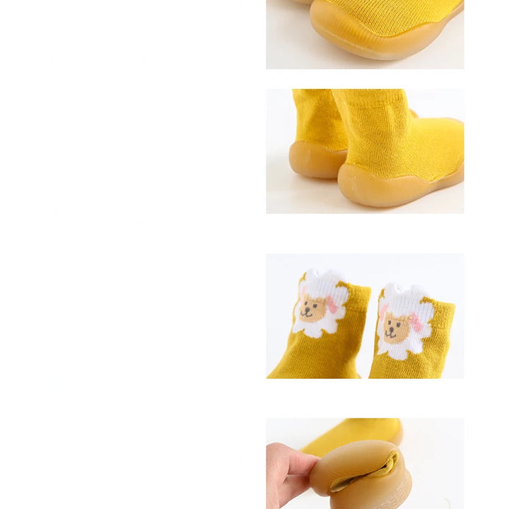 Baby Socks Shoes Infant Cute Cartoon Kids Boy Shoes Soft Rubber Sole Child Floor Sneaker BeBe Booties Toddler Girls First Walker