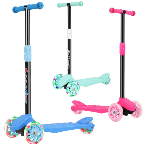 The front of the children's scooter can tilt and turn, providing a safer and more comfortable grip for children