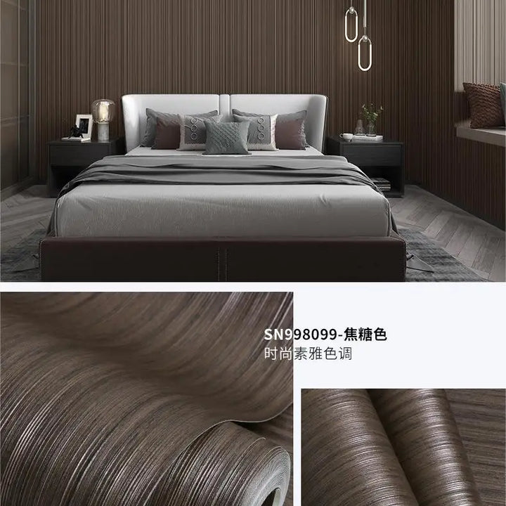 Modern minimalist gray striped wallpaper for living room bedroom background non self-adhesive wallpaper carta da parati