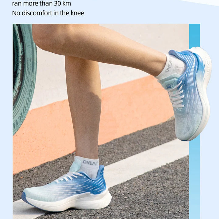 ONEMIX Breathable Mesh Running Shoes Cushioning Slip on Sport Shoes Casual Soft Outdoor Male Walking Sneakers Jogging Shoes