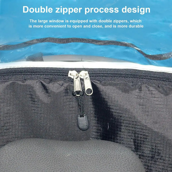 Bike Rear Child Seat Rain Cover Rain And Wind Cover For Bike Child Seat Windproof & Breathable With Transparent Window