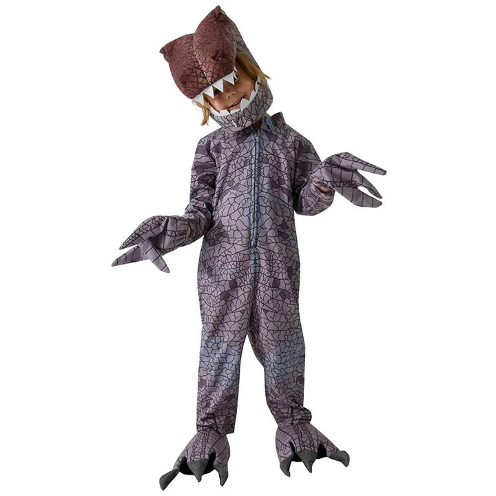 Halloween Children's Dinosaur Costumes World T-Tyrannosaurus Cosplay Jumpsuits Stage Party Cos Suits For Kids Christmas Gifts