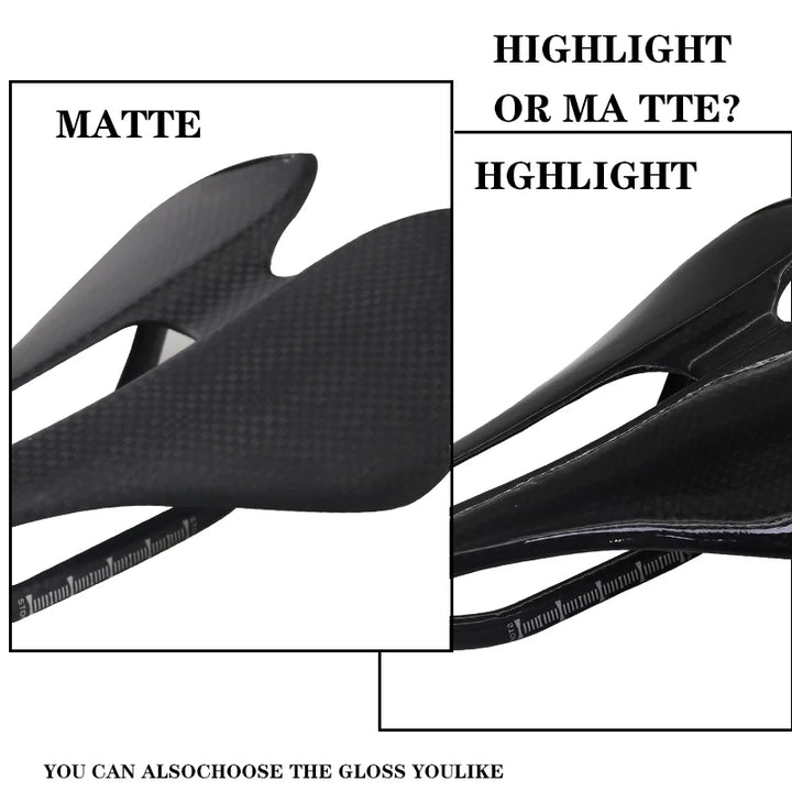MTB/Road Bicycle Carbon Fiber Ultralight Saddle Bike Saddle Carbon Fiber Riding Seat Cushion