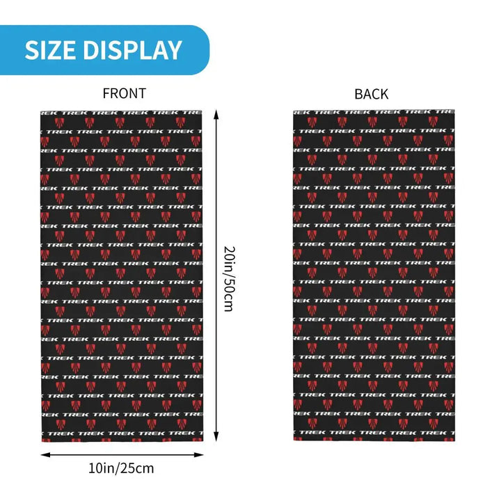 Custom Treks Bike Logo Bandana Neck Gaiter Windproof Face Scarf Cover Women Men Headwear Tube Balaclava