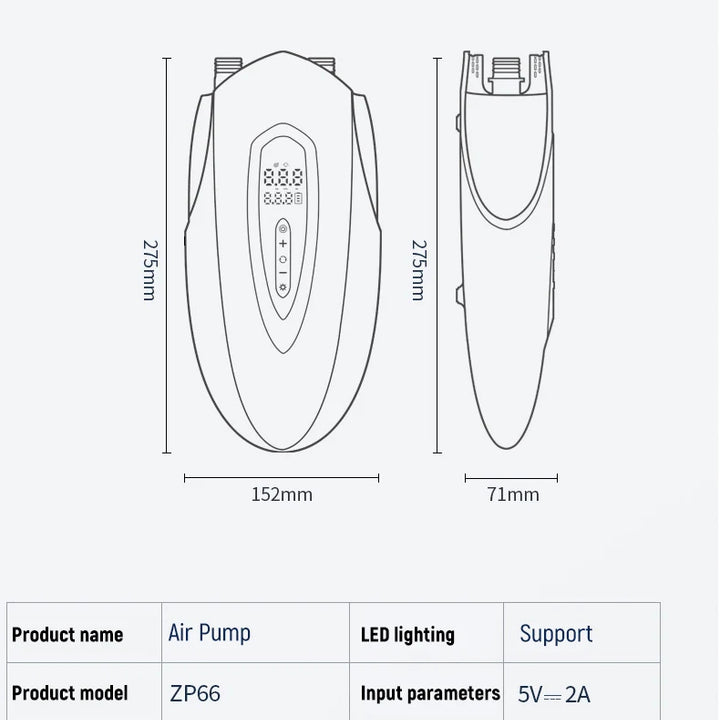 Wireless Electric Air Pump for SUP High Volume Portable Inflator Dual Function Boat Air Compressor Boat Inflatable Pump