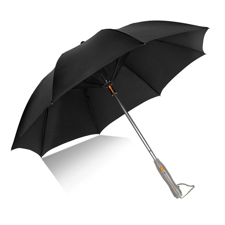 Sun Umbrella with Fan Misting,Portable Fan for UPF 50+ Sun,Cooling Umbrella,Summer Cooler for Outdoor Beach,Battery Powered