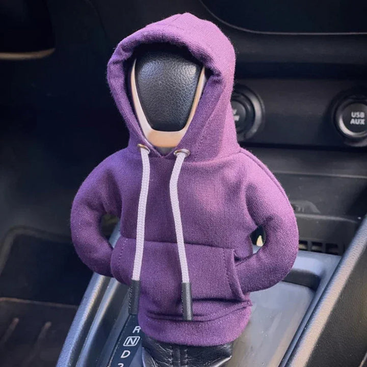 Winter Fashion Hoodie Car Gear Shift Knob Cover Manual Handle Gear Shift Decor Automatic Magical Christmas Interior Accessories