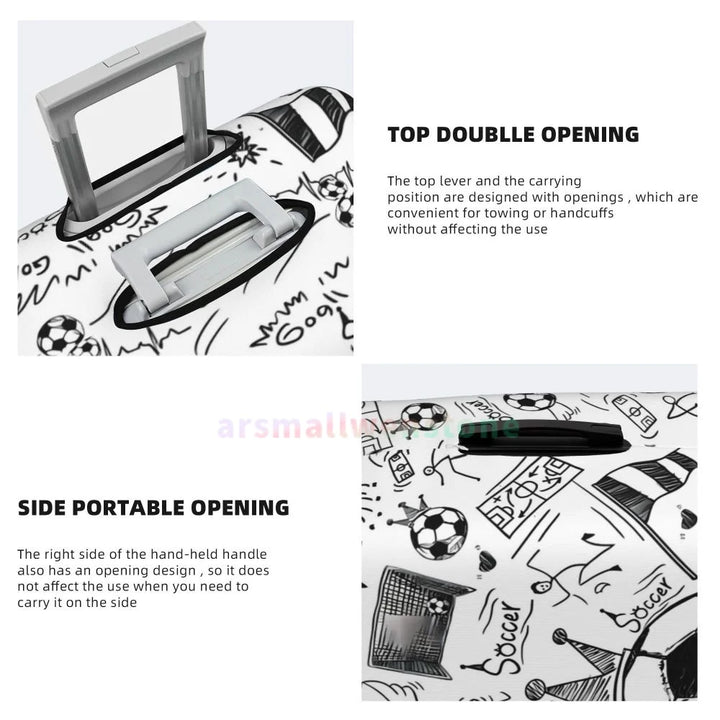 Football Luggage Cover Suitcase Protector Thicken Elasticity Dust Covered Anti-scratch Protective Case 18-32 Inch