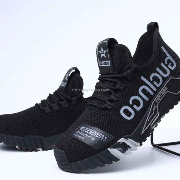 Protective Steel Toe Safety Shoes Men Anti-puncture Work Shoes Men Breathable Industrial Shoes Indestructible Work Safety Boots