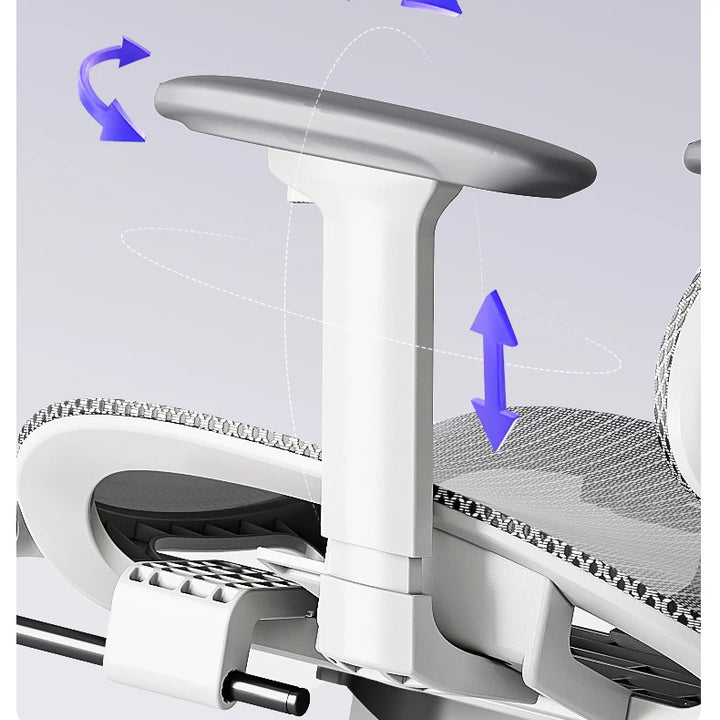Comfortable Ergonomic Office Chair with Adjustable Height and Lumbar Support for Long Sitting Hours and Gaming