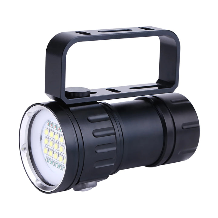 Camp Flashlight Underwater Flashlight IPX8 18000lm 500M Flashlight Waterproof Lamp Light Underwater Outdoor Camp Waterproof Lamp