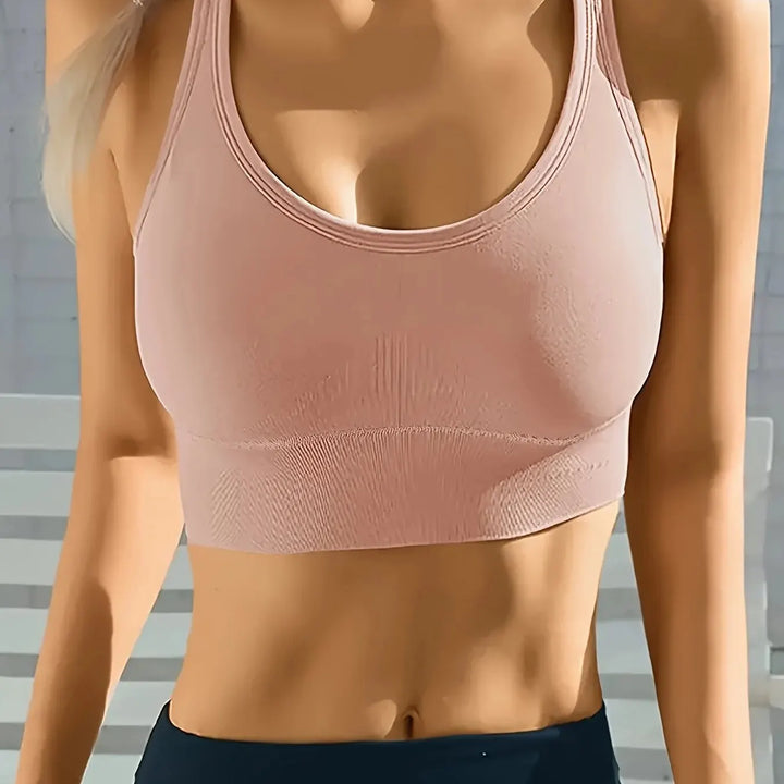 Sports Seamless Comfy & Breathable Push Up Yoga Tank Bra@W4