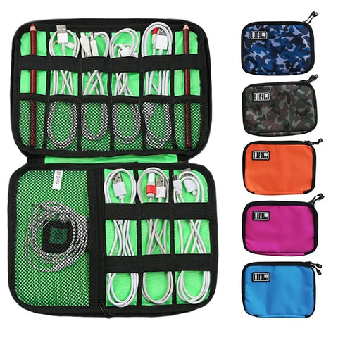 Travel Organizer Bag Universal Electronics Accessories Digital Storage Case for Portable Charger Usb Cable Headphone Power Bank