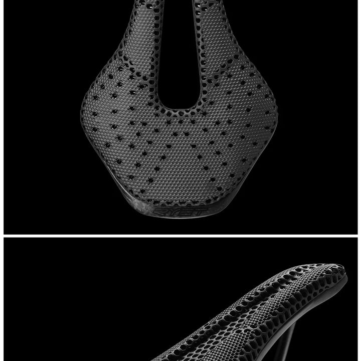 2024 RYET 3D Printed Saddle Ultralight Hollow Comfortable Full Carbon MTB Road Racing Bike Cycling Seat Bicycle Cushion Parts