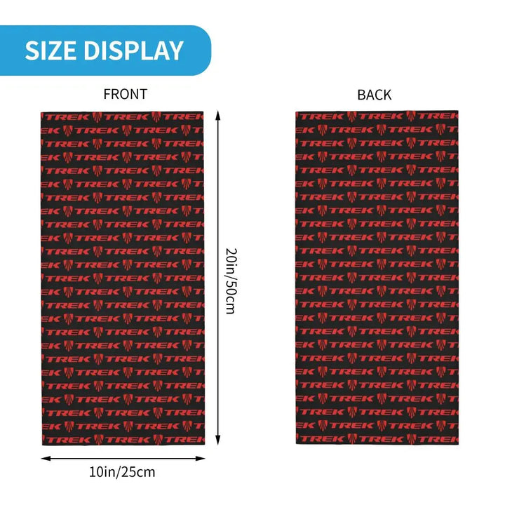 Custom Treks Bike Logo Bandana Neck Gaiter Windproof Face Scarf Cover Women Men Headwear Tube Balaclava