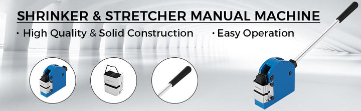 VEVOR Sheet Metal Shrinker and Stretcher Kit with 2 Jaws 1 Housing Compound Lever 2 in 1 Manual Shaping Bending Forming Machine